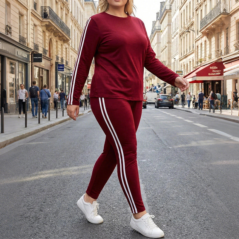 💖Black Friday Mega Deal – 50% off!💖 👕 Women's 2-Piece Long Sleeve Tracksuit Set – Minimalist Design, Easy to Style ✨