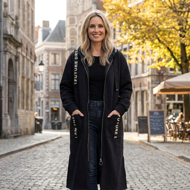 🖤Black Friday Sale🖤🧥Women's Hooded Long Sweatshirt – Cozy, Warm & Perfect for Fall & Winter