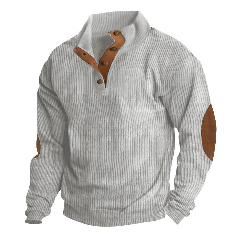 🏆Limited Time 50% Off! Men's Corduroy Stand Collar Sweatshirt