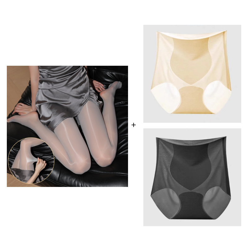 ✨ Buy 1 Get 1 FREE!❤️Transparent High-Waisted Shiny Sheer Tights for Women - Sheer & Comfortable