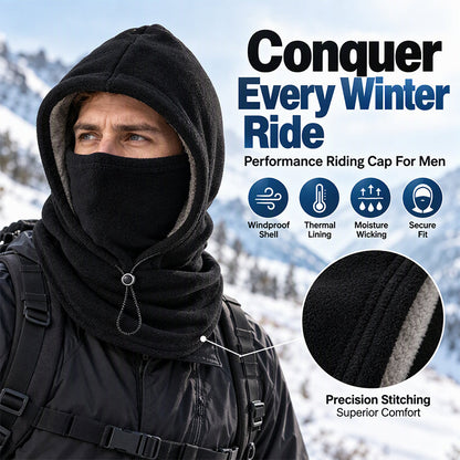 🔥 ❄️ Warm Balaclava with Adjustable Drawstring – Face and Neck Protection