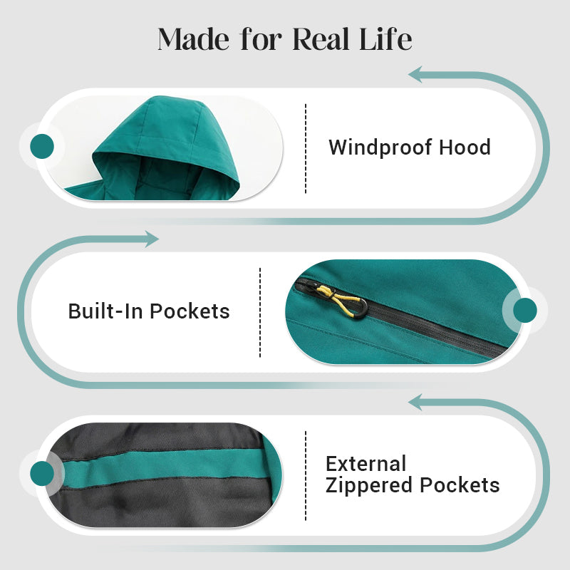 ⏳Time-Limited Special Price - save 50%⏰ Outdoor Waterproof Sports Hooded Jacket