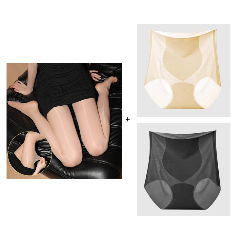 ✨ Buy 1 Get 1 FREE!❤️Transparent High-Waisted Shiny Sheer Tights for Women - Sheer & Comfortable