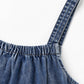 👗 Relaxed Denim, Freedom to Move | Women's Oversized Suspender Maxi Dress