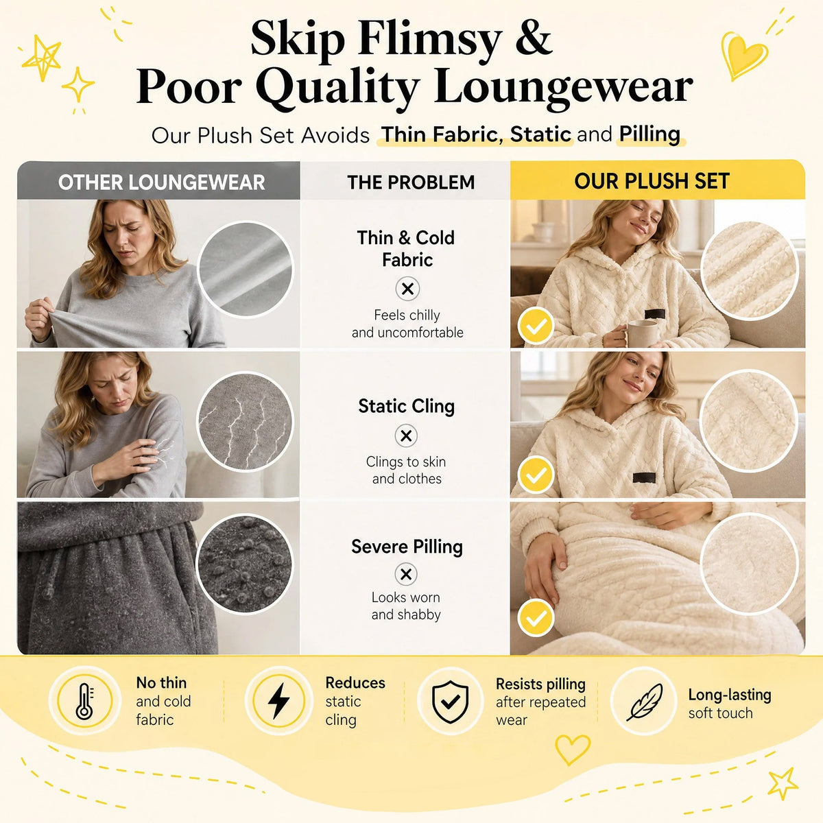 🍂 Embossed Geometric Plush Set – Timeless Comfort & Effortless Style For Every Occasion