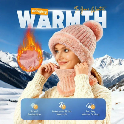⏰Black Friday Mega Deal – 50% OFF💖Women's Winter One-Piece Knitted Beanie Scarf Mask