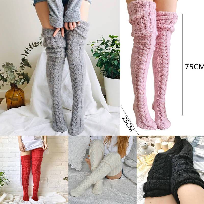 ❤️ Winter Promotion 2026 — Cozy Knit Warmth, Soft Leg Comfort | Knitted Stockings