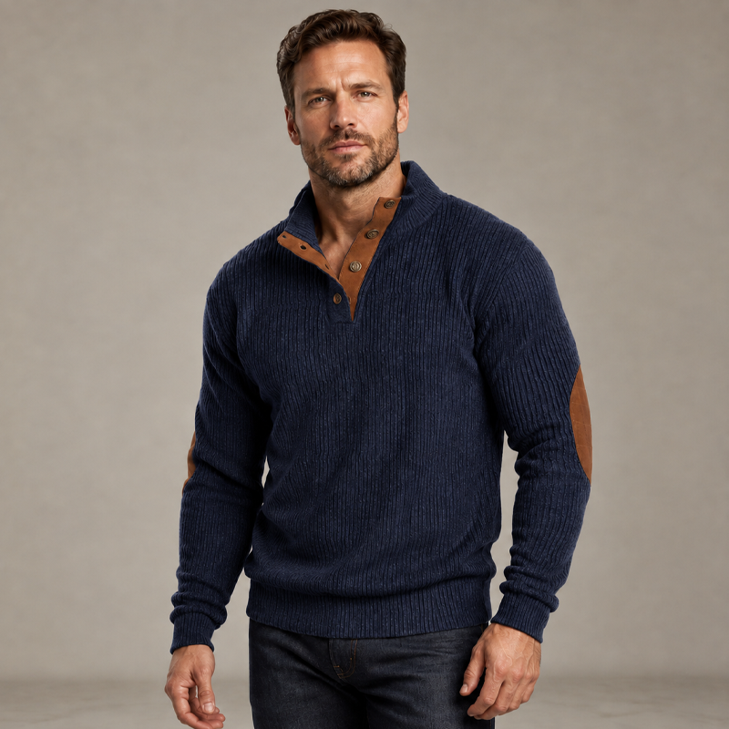 🏆Limited Time 50% Off! Men's Corduroy Stand Collar Sweatshirt