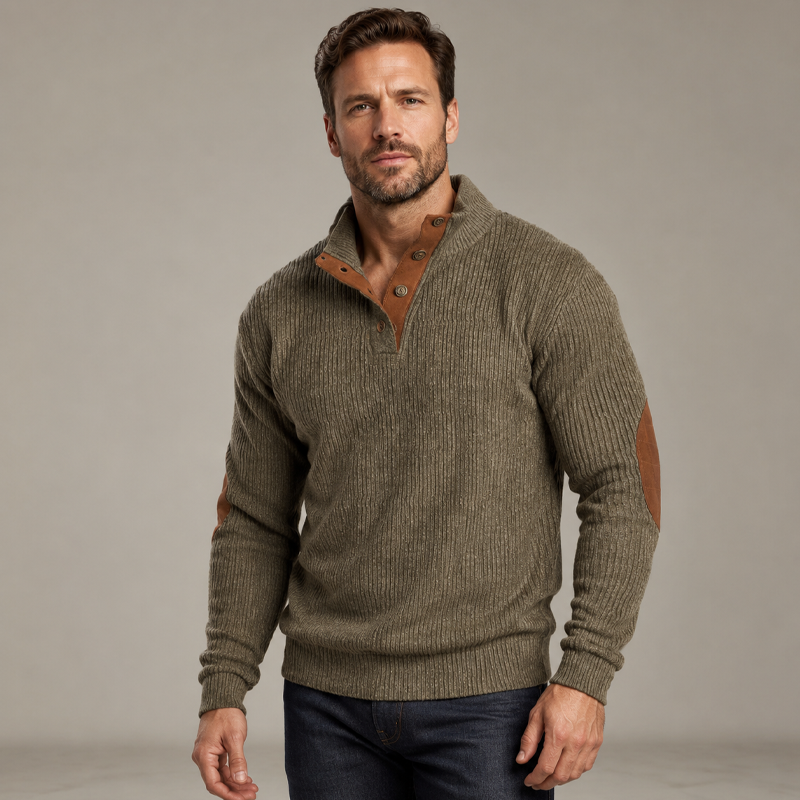 🏆Limited Time 50% Off! Men's Corduroy Stand Collar Sweatshirt