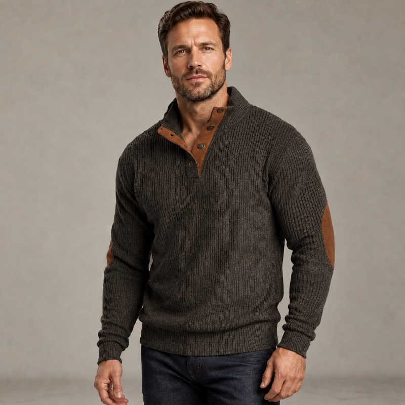 🏆Limited Time 50% Off! Men's Corduroy Stand Collar Sweatshirt