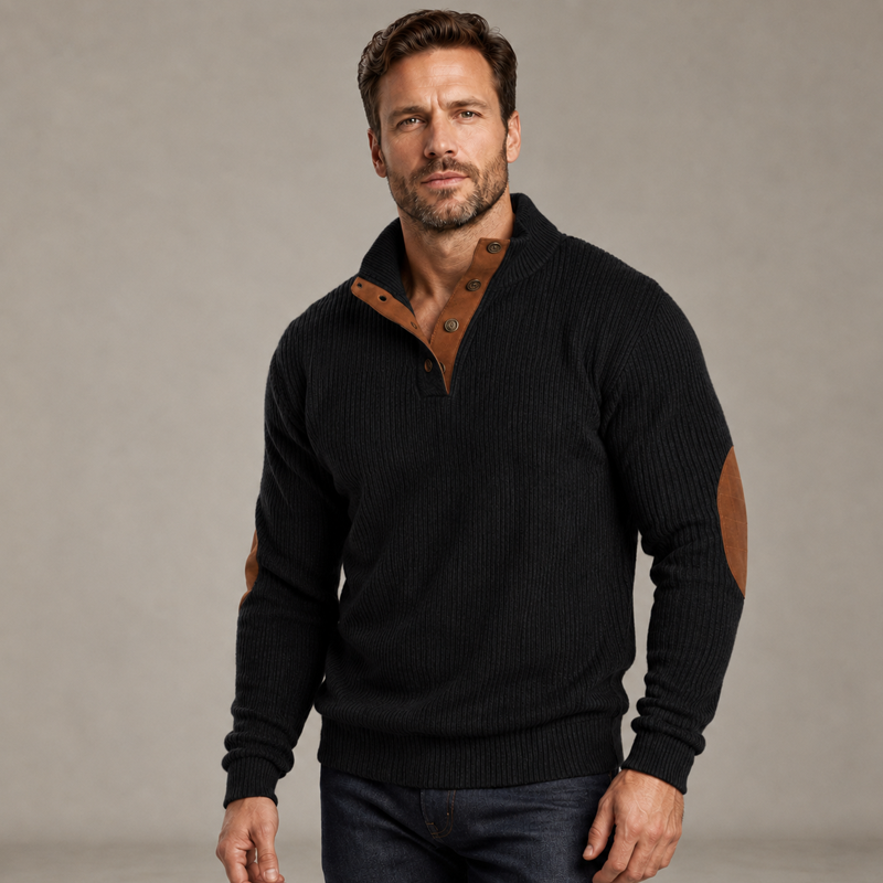 🏆Limited Time 50% Off! Men's Corduroy Stand Collar Sweatshirt