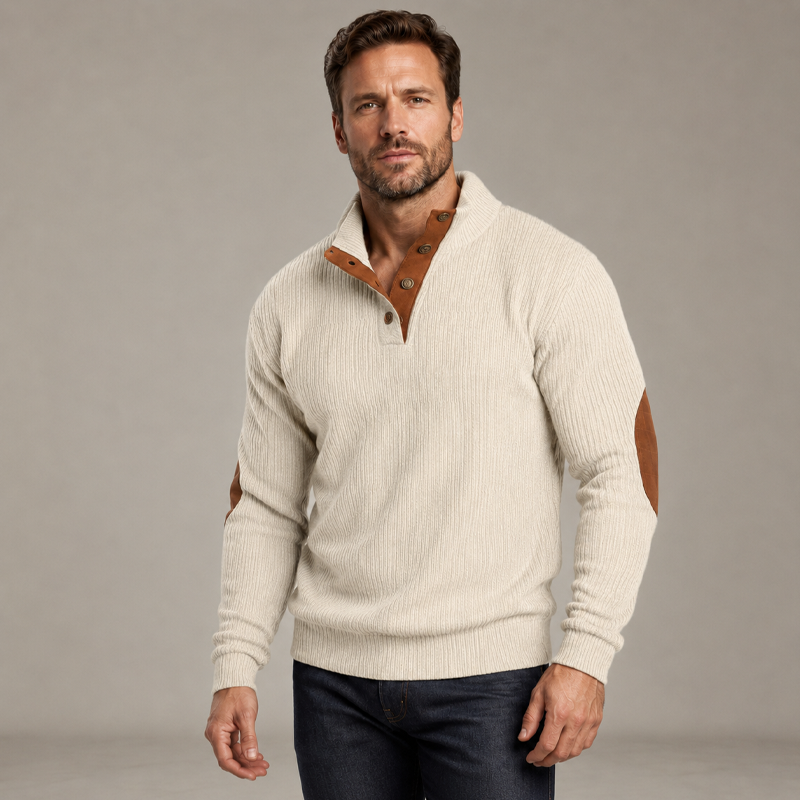 🏆Limited Time 50% Off! Men's Corduroy Stand Collar Sweatshirt