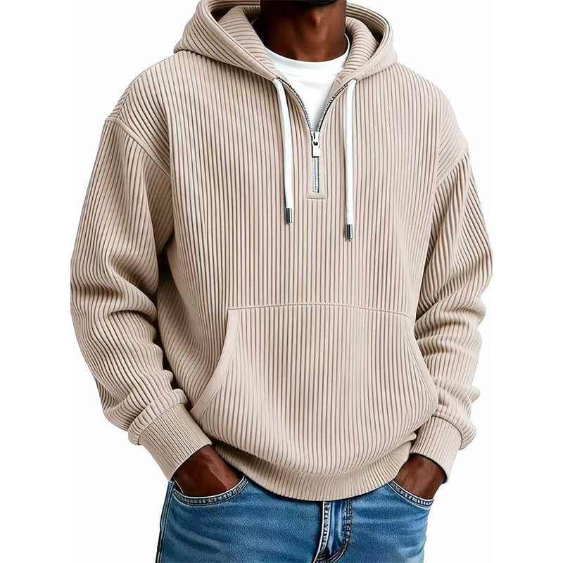 🖤Black Friday Sale🖤🛍️ Men's Casual Half-Zip Corduroy Hoodie