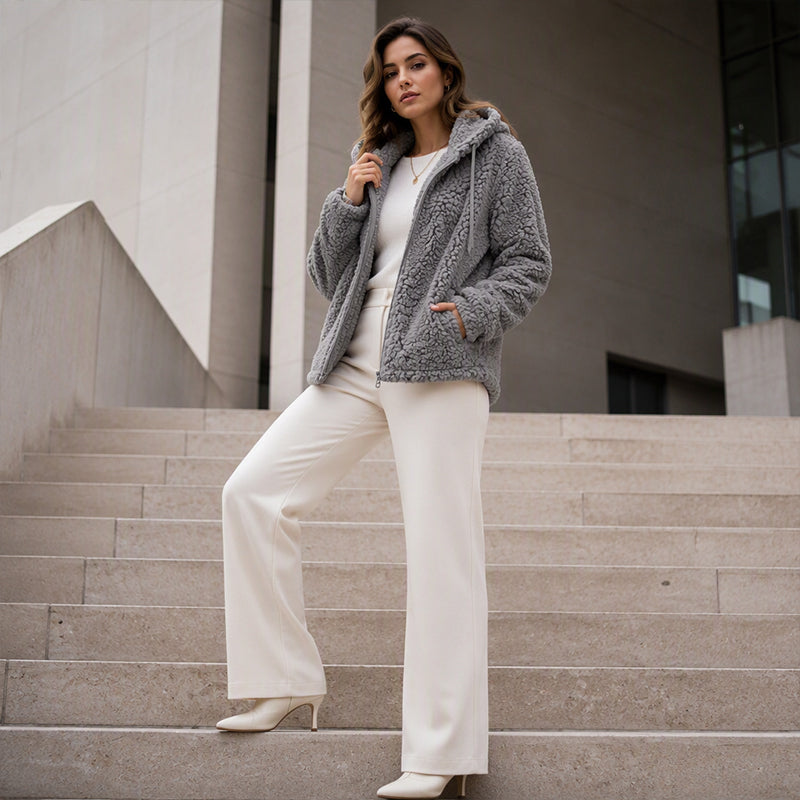 ⏳LAST DAY SALE ONLY ￡16.99!!🔥 Women’s Cosy Hooded Zip Fleece Jacket – Soft, Warm & Perfect for Everyday Life🧥