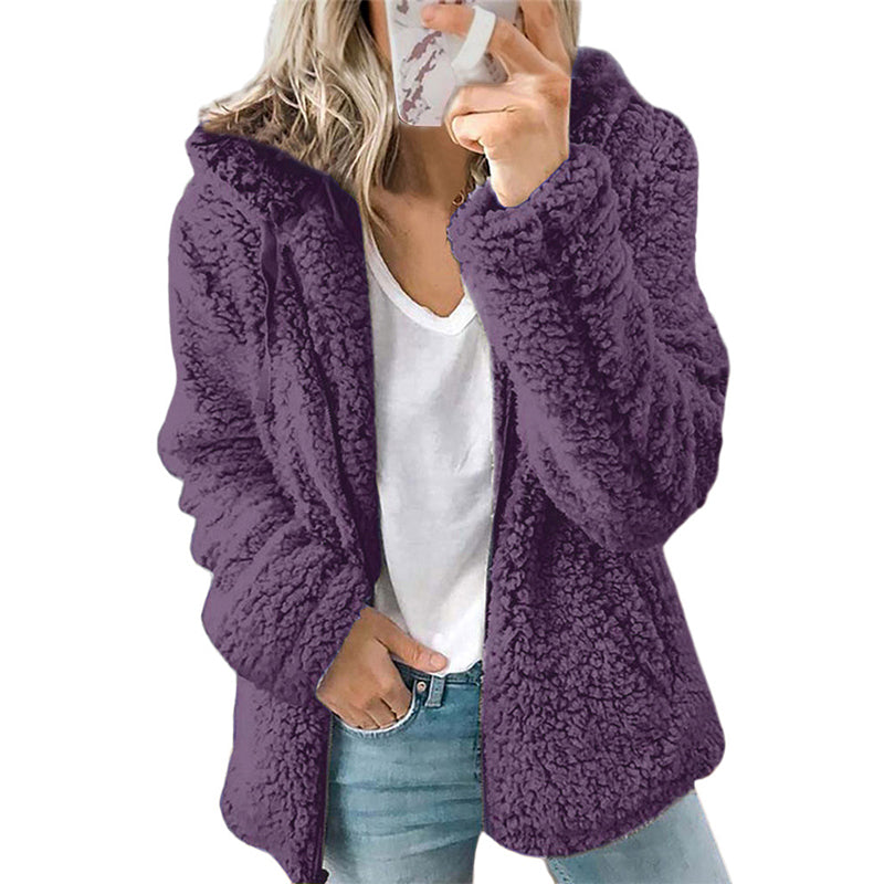 ⏳LAST DAY SALE ONLY ￡16.99!!🔥 Women’s Cosy Hooded Zip Fleece Jacket – Soft, Warm & Perfect for Everyday Life🧥