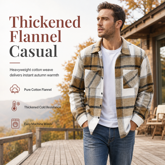 🖤Black Friday Sale:50% OFF🖤 🍁Men's Casual Plaid Flannel Shirt