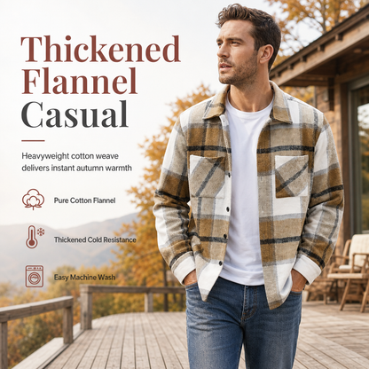 🖤Black Friday Sale:50% OFF🖤 🍁Men's Casual Plaid Flannel Shirt