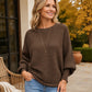 💖Women's Oversized Ribbed Knit Sweater
