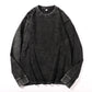 🖤Black Friday Sale🖤🔥 Vintage-Washed Oversized Long-Sleeve T-Shirt with Dropped Shoulders & Durable Ribbed Cuffs 🧥