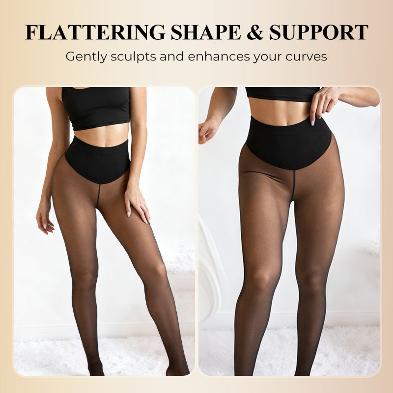 ❄️ LIMITED-TIME 50% OFF! ✨ Form-fitting fleece leggings with single seam — Stay warm & show off your perfect figure🤎