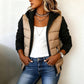 👜 50% off all women's fashion! ✨ Women's hooded quilted jacket with color blocks