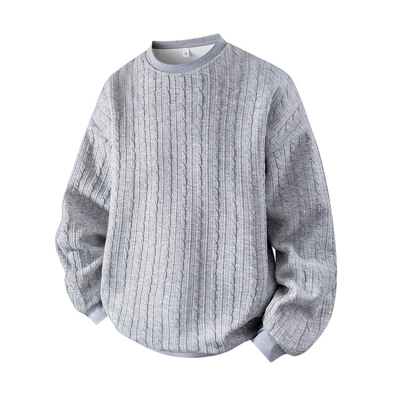 Hot Sale 50% OFF🔥Men's Cable Knit Crewneck Sweatshirt