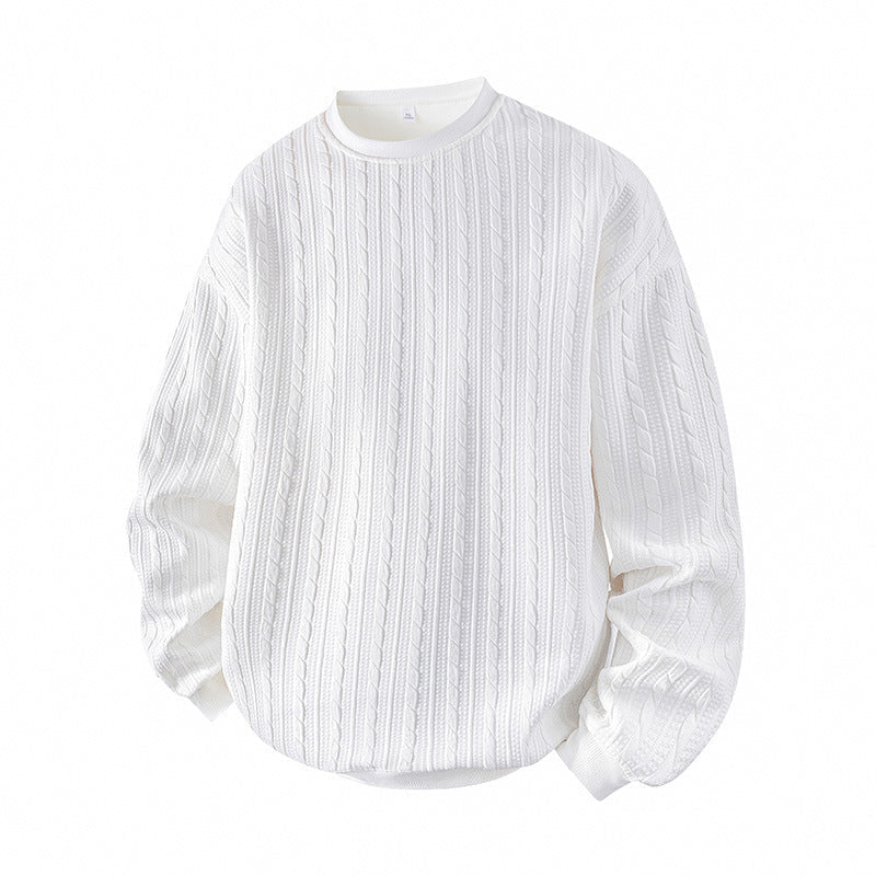 Hot Sale 50% OFF🔥Men's Cable Knit Crewneck Sweatshirt
