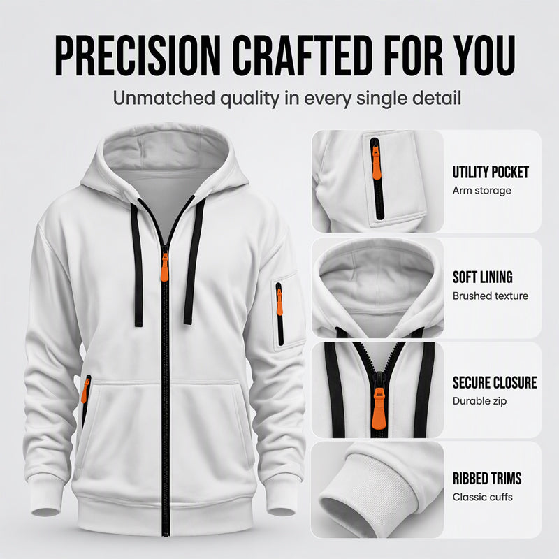 💖Black Friday Mega Deal – 50% off!💖🏃‍♀️ Men's Casual Thermal Hooded Jacket