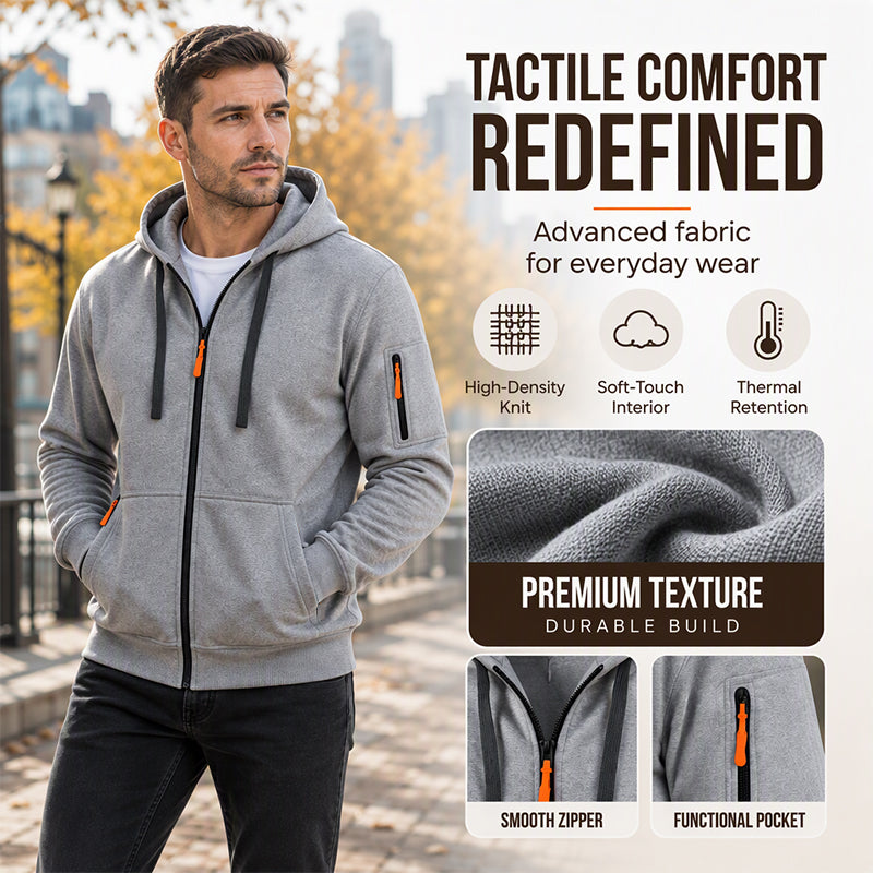 💖Black Friday Mega Deal – 50% off!💖🏃‍♀️ Men's Casual Thermal Hooded Jacket