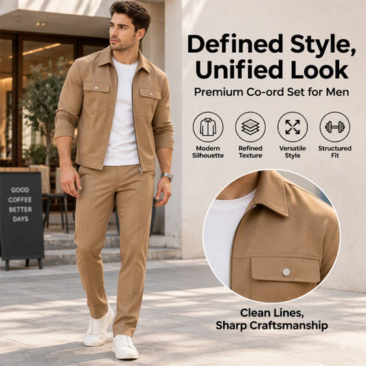 💖Black Friday Mega Deal – 50% off!💖 Men's Casual Stylish Jacket and Pants Set