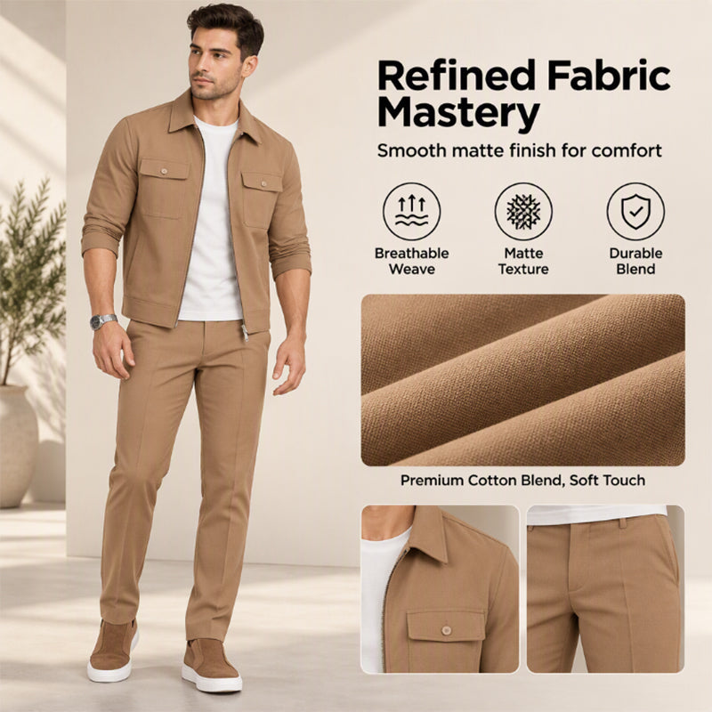 💖Black Friday Mega Deal – 50% off!💖 Men's Casual Stylish Jacket and Pants Set