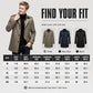 Men's Mid-Length Trench Coat with Detachable Liner