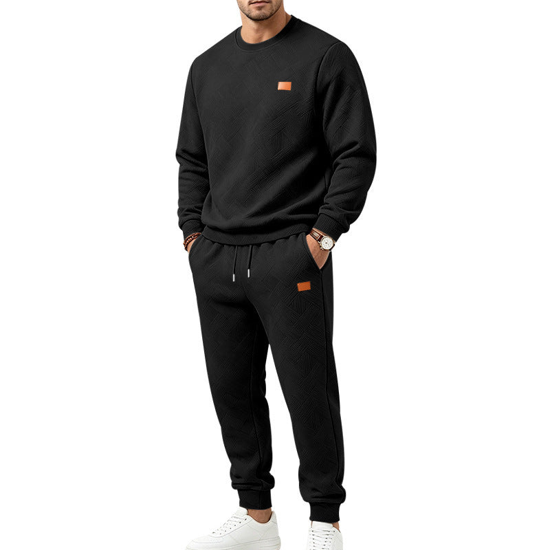 🖤Black Friday Sale:50% OFF🖤🌈 Men's Casual Textured Jacquard Sports Set