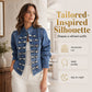 💖Black Friday Mega Deal – 50% off!💖 ✨Women's Vintage Symmetrical Button Denim Jacket