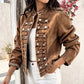 💖Black Friday Mega Deal – 50% off!💖 ✨Women's Vintage Symmetrical Button Denim Jacket