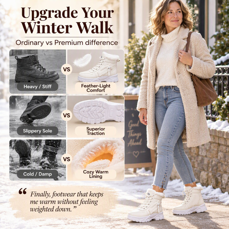 💖Black Friday Mega Deal – 50% off!💖 ❄️Women's Winter Warm Plush-Lined Ankle Boots