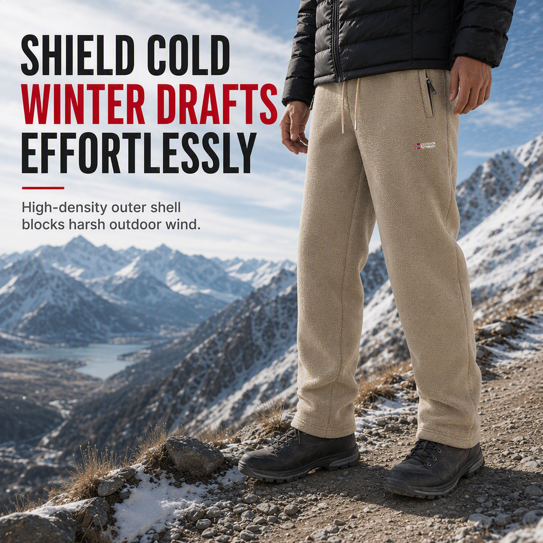 ❄️ Cozy Winter Essential 🔥 Unisex Thickened Warm Fleece Pants – Soft, Comfortable & Perfect for Cold Days ✨