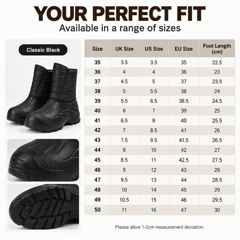 🖤Black Friday Sale:50% OFF🖤 ❄️Unisex Plush-Lined Waterproof Snow Boots