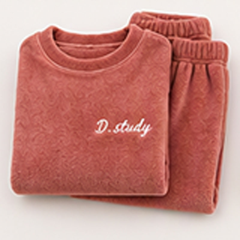 ❄️ Women's Ultra-Soft Coral Velvet Thermal Pyjama Set – Plush & Cosy 🧸