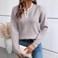 💖Black Friday Mega Deal – 50% off!💖 🍂 Women's Mock Neck Lace Trim Knit Sweater