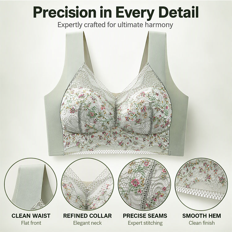 💖Black Friday Mega Deal – 50% off!💖🎀Women's Seamless Floral Lace Support Bra