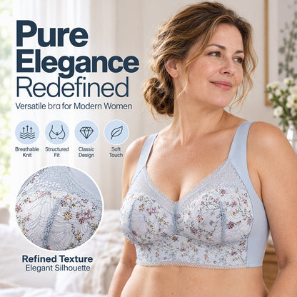 💖Black Friday Mega Deal – 50% off!💖🎀Women's Seamless Floral Lace Support Bra