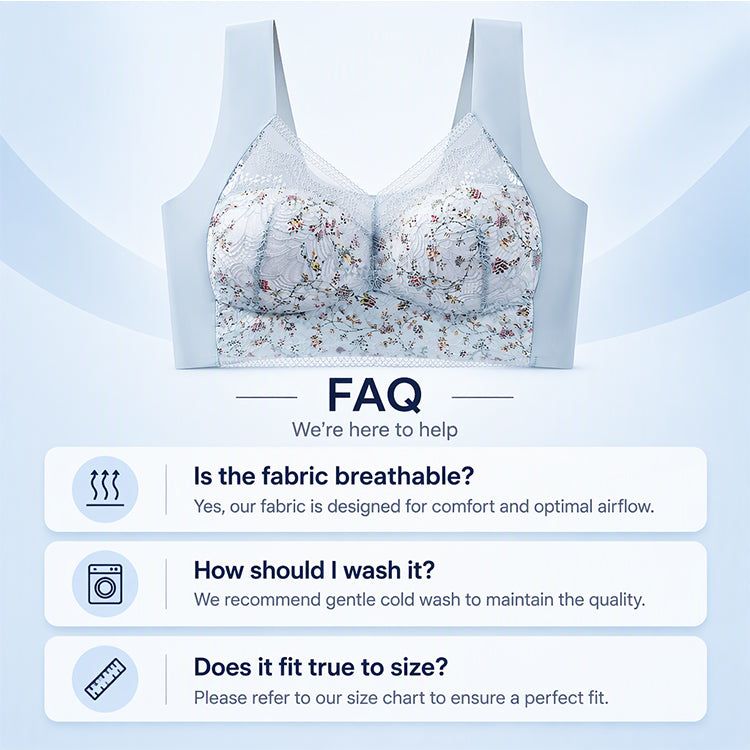 🌸Hot Sale 50% OFF🎀Women's Seamless Floral Lace Support Bra