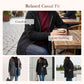 Casual Loose-Fit Cable Knit Hooded Jacket