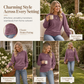 ⏳Limited time offer🔥Women’s Round Neck Batwing Long Sleeve Top