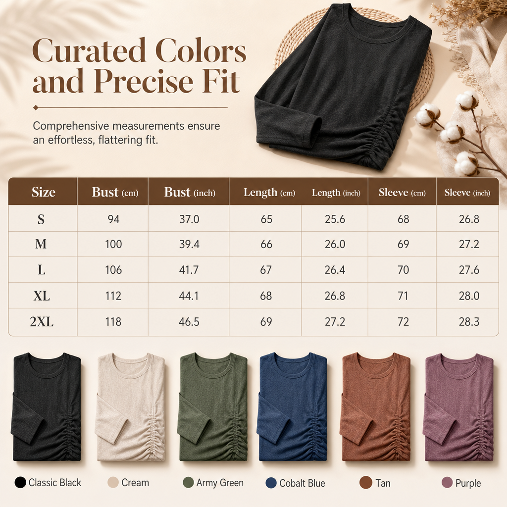 ⏳Limited time offer🔥Women’s Round Neck Batwing Long Sleeve Top