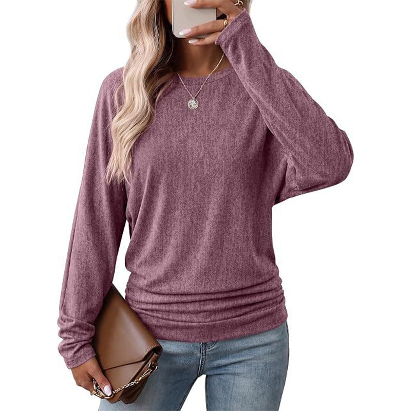 ⏳Limited time offer🔥Women’s Round Neck Batwing Long Sleeve Top