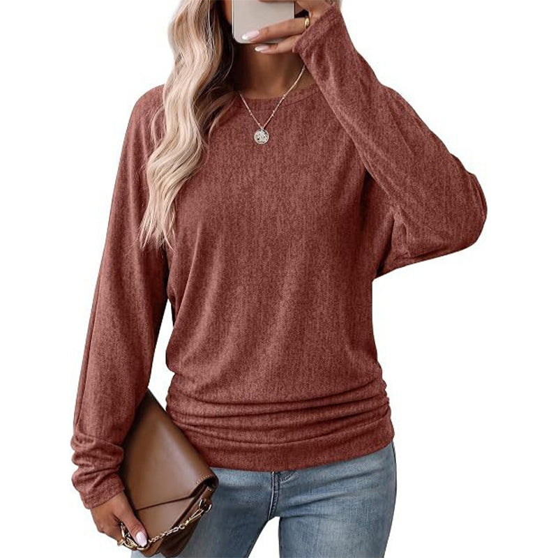 ⏳Limited time offer🔥Women’s Round Neck Batwing Long Sleeve Top