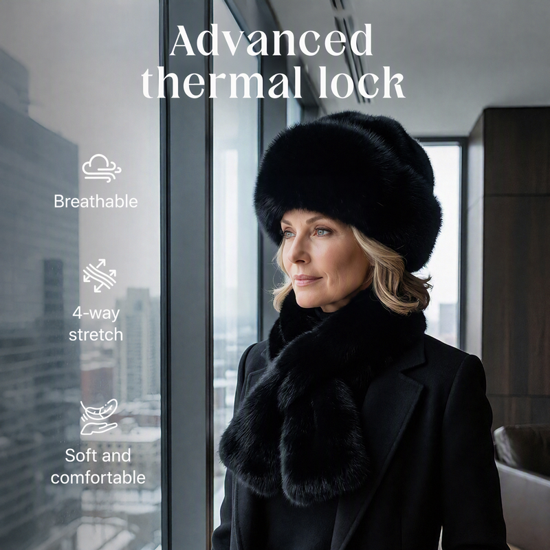 🎁 Soft Plush Feel, Ready-to-Gift Warm Set | Winter Thickened Scarf & Hat Set