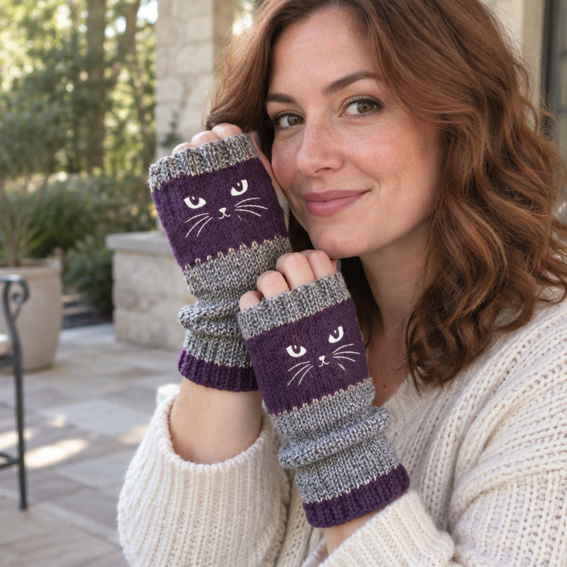 Winter Warm Half Finger Knitted Gloves